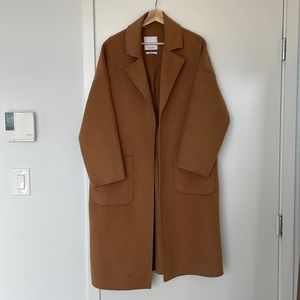 Wool Blend Camel Coat - Mango M